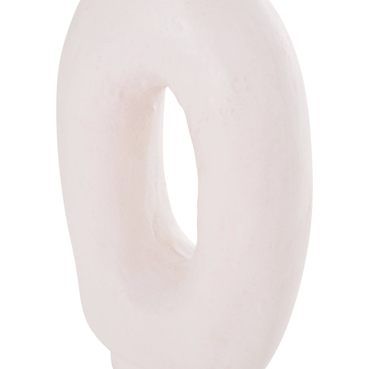 DECORATIVE VASE SERIES CLAYVON HM4409 TERRACOTTA IN WHITE COLOR 10x5x21Hcm.