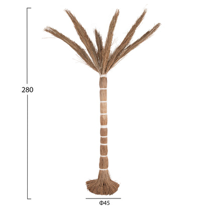 DECORATIVE TREE TROPIC HM4324 COCONUT-STYLE MADE OF MENDONG GRASS 280Hcm.
