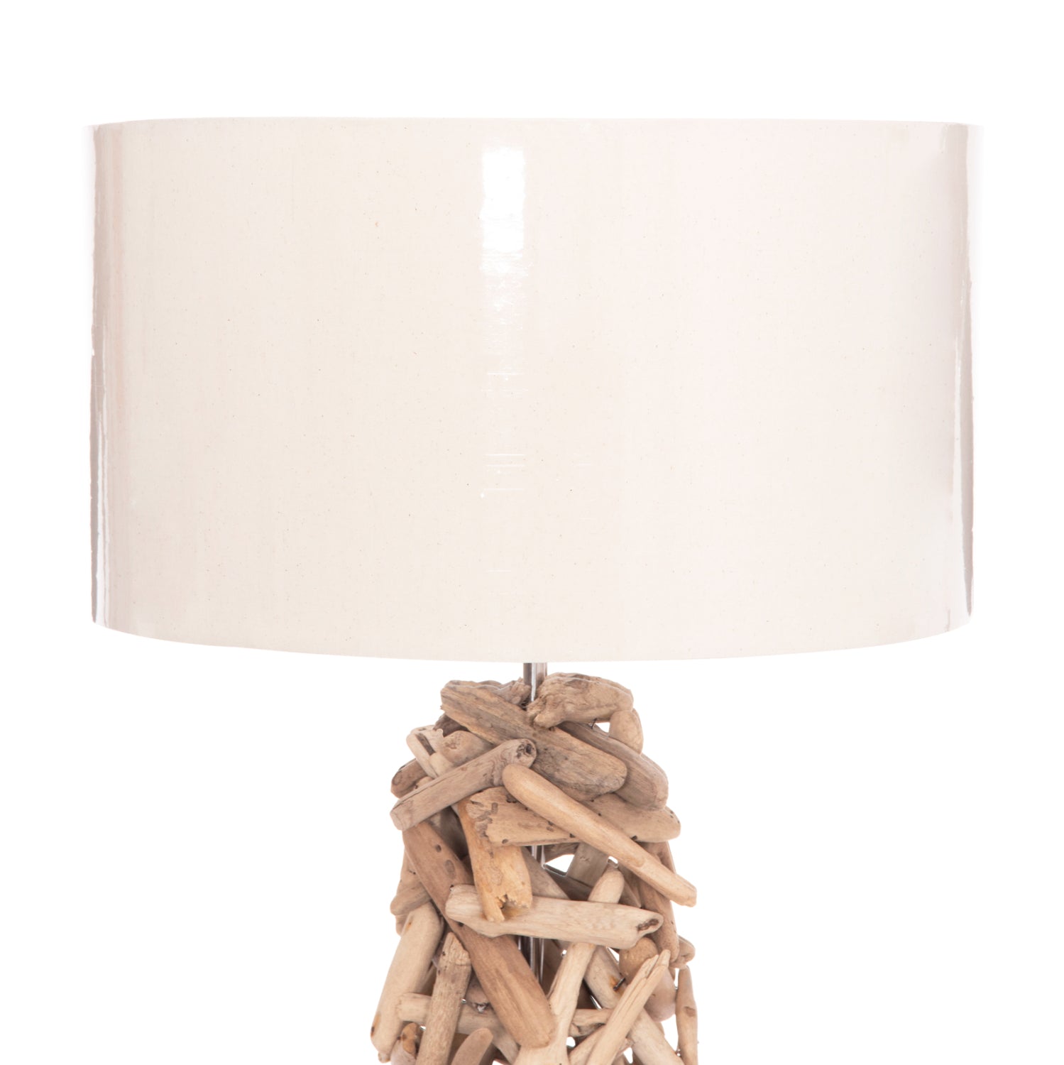 DECORATIVE FLOOR STANDING LAMP ALTAR HM4429 DRIFTWOOD--WHITE PVC CAP Φ45x153Hcm.