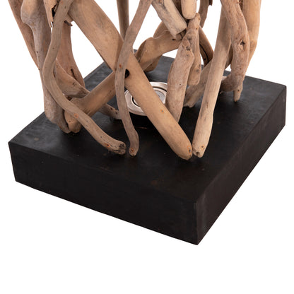 DECORATIVE FLOOR STANDING LAMP FLAMER HM4439 DRIFTWOOD IN NATURAL 30x30x179Hcm.