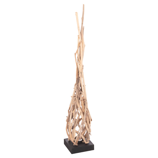 DECORATIVE FLOOR STANDING LAMP FLAMER HM4439 DRIFTWOOD IN NATURAL 30x30x179Hcm.