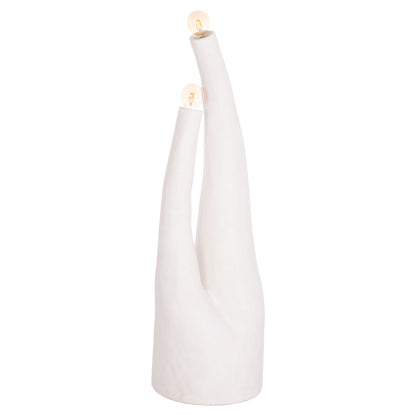 DECORATIVE FLOOR LAMP TUSKEN HM4702.02 FIBER CEMENT-WHITE 50x43x145Hcm.