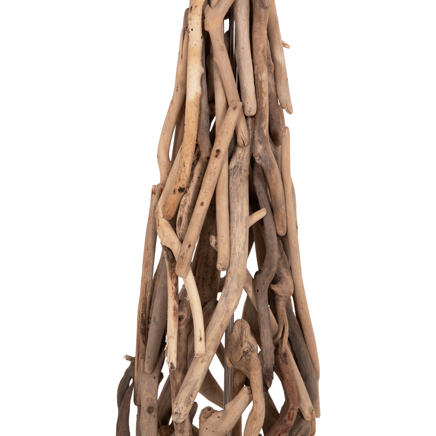 DECORATIVE FLOOR STANDING LAMP ALTAR HM4872 DRIFTWOOD--WHITE PVC CAP Φ44.5x167Hcm.