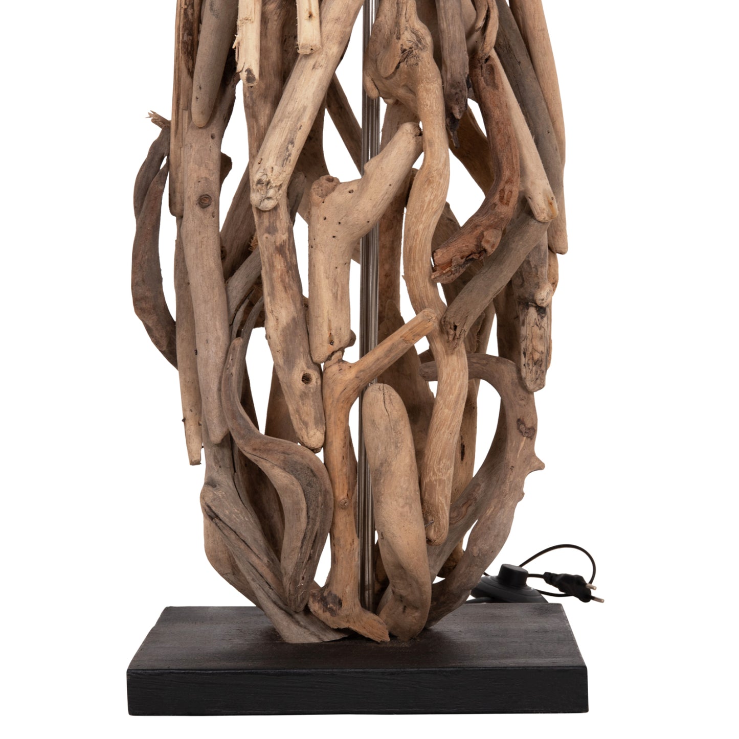 DECORATIVE FLOOR STANDING LAMP ALTAR HM4872 DRIFTWOOD--WHITE PVC CAP Φ44.5x167Hcm.
