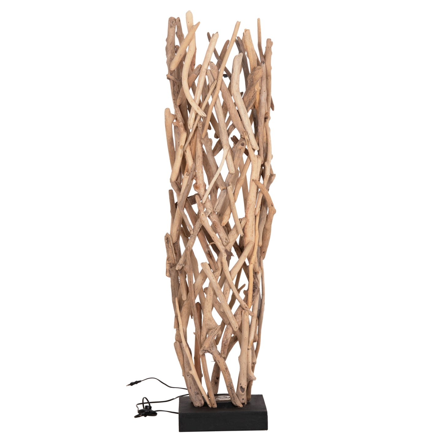 DECORATIVE FLOOR STANDING LAMP VEKNA HM4877 DRIFTWOOD IN NATURAL 30x30x140Hcm.