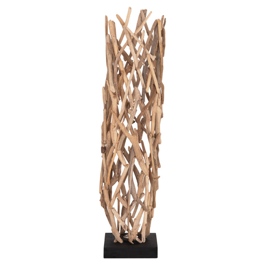 DECORATIVE FLOOR STANDING LAMP VEKNA HM4877 DRIFTWOOD IN NATURAL 30x30x140Hcm.