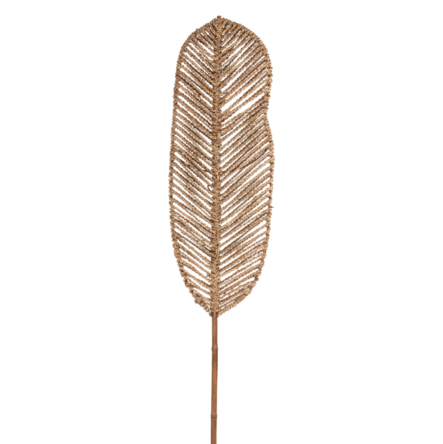 DECORATIVE LEAF HM7823.01 MADE OF BAMBOO AND SEAGRASS NATURAL  78Χ30x200Hcm.