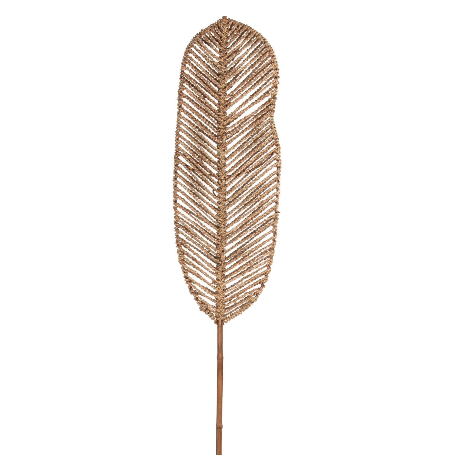 DECORATIVE LEAF HM7823.01 MADE OF BAMBOO AND SEAGRASS NATURAL  78Χ30x200Hcm.