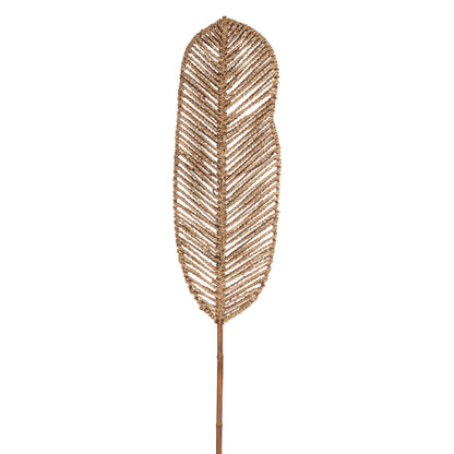 DECORATIVE LEAF HM7823.01 MADE OF BAMBOO AND SEAGRASS NATURAL  78Χ30x200Hcm.