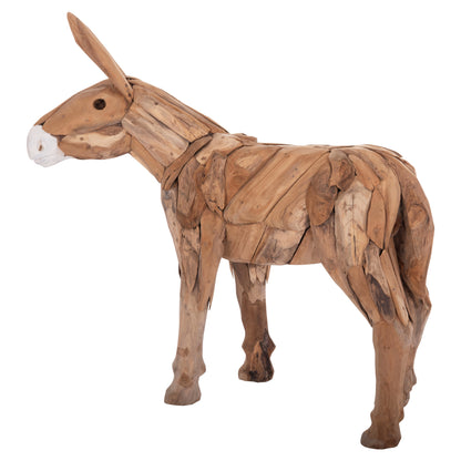 DECORATIVE DONKEY HM4387 RECYCLED TEAK WOOD IN NATURAL COLOR 103x33x99,5Hcm.