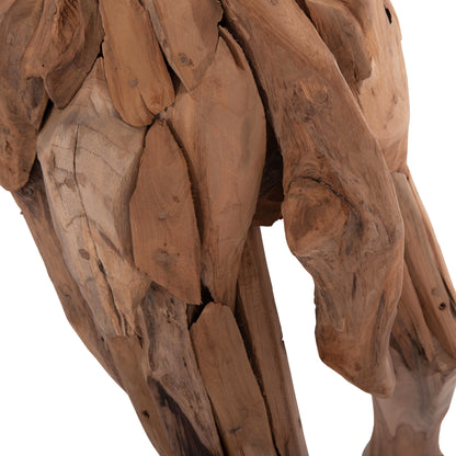 DECORATIVE DONKEY HM4387 RECYCLED TEAK WOOD IN NATURAL COLOR 103x33x99,5Hcm.