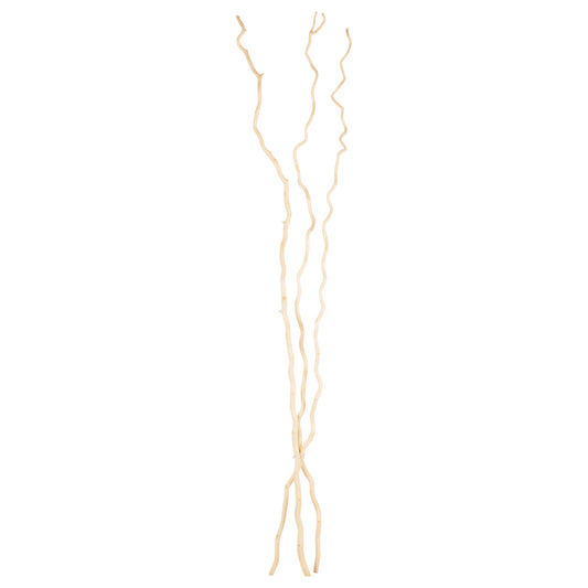 DECORATIVE BOUQUET HM7967 3PCS DRIED MORUS ALBA BRANCHES IN CREAM COLOR 1803Hcm.