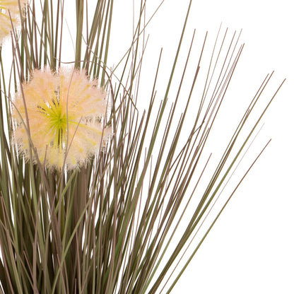 DECORATIVE SYNTHETIC PLANT IN POT HM4016 DANDELION/GRASS Φ9.5x9-62Hcm.