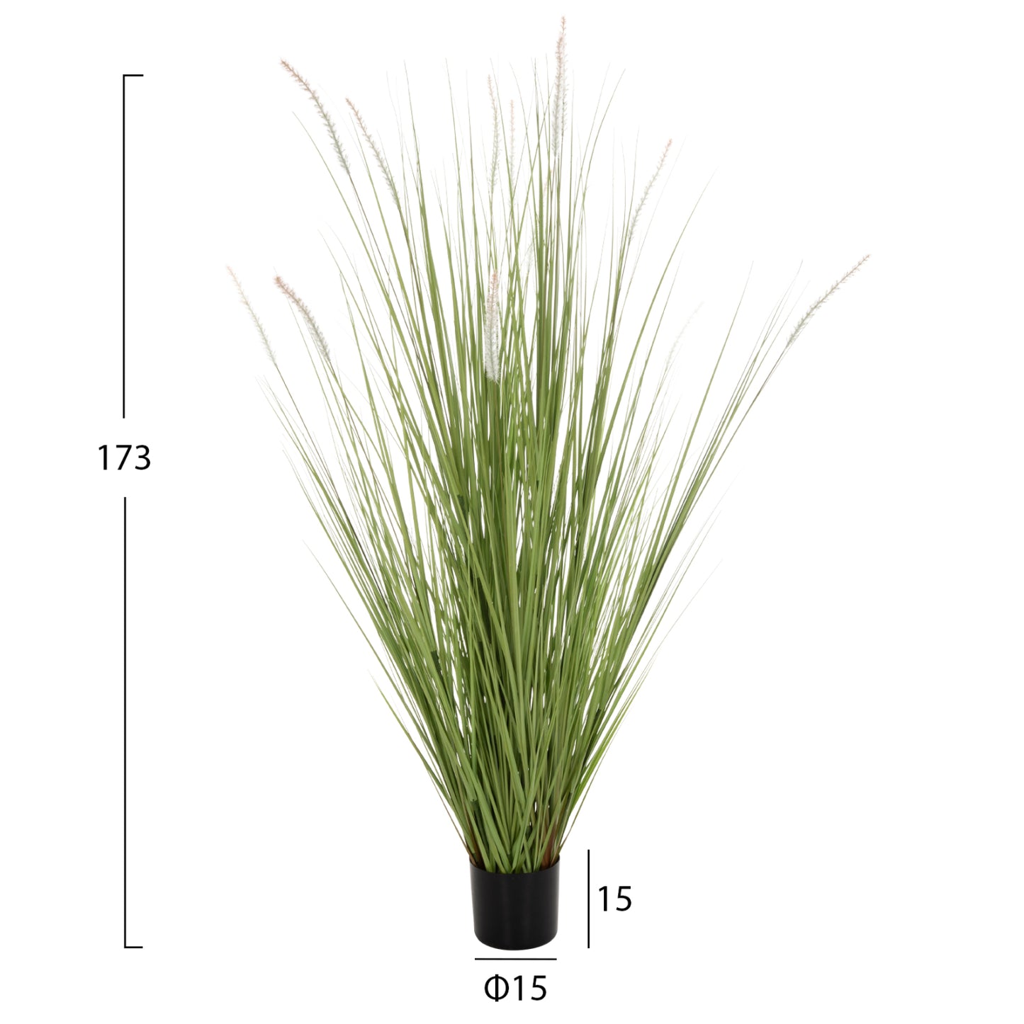 DECORATIVE SYNTHETIC PLANT IN POT HM4017 BRISTLEGRASS 173Hcm.