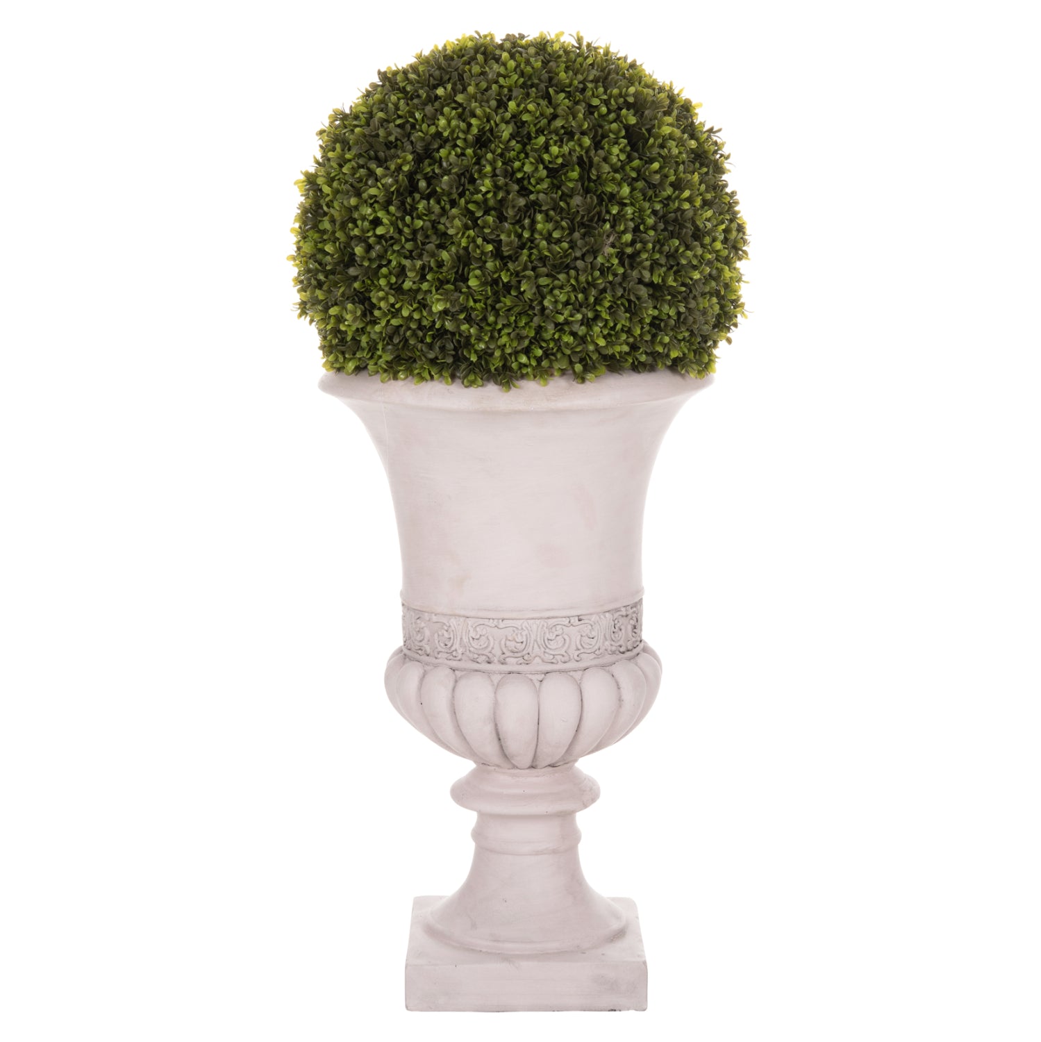 DECORATIVE SYNTHETIC PLANT IN AMPHORA HM4023 TOPIARY BOXWOOD 82H cm.