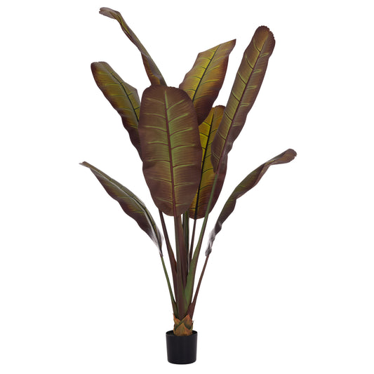DECORATIVE SYNTHETIC PLANT IN POT HM4740 JAPANESE BANANA 85x75x225Hcm.