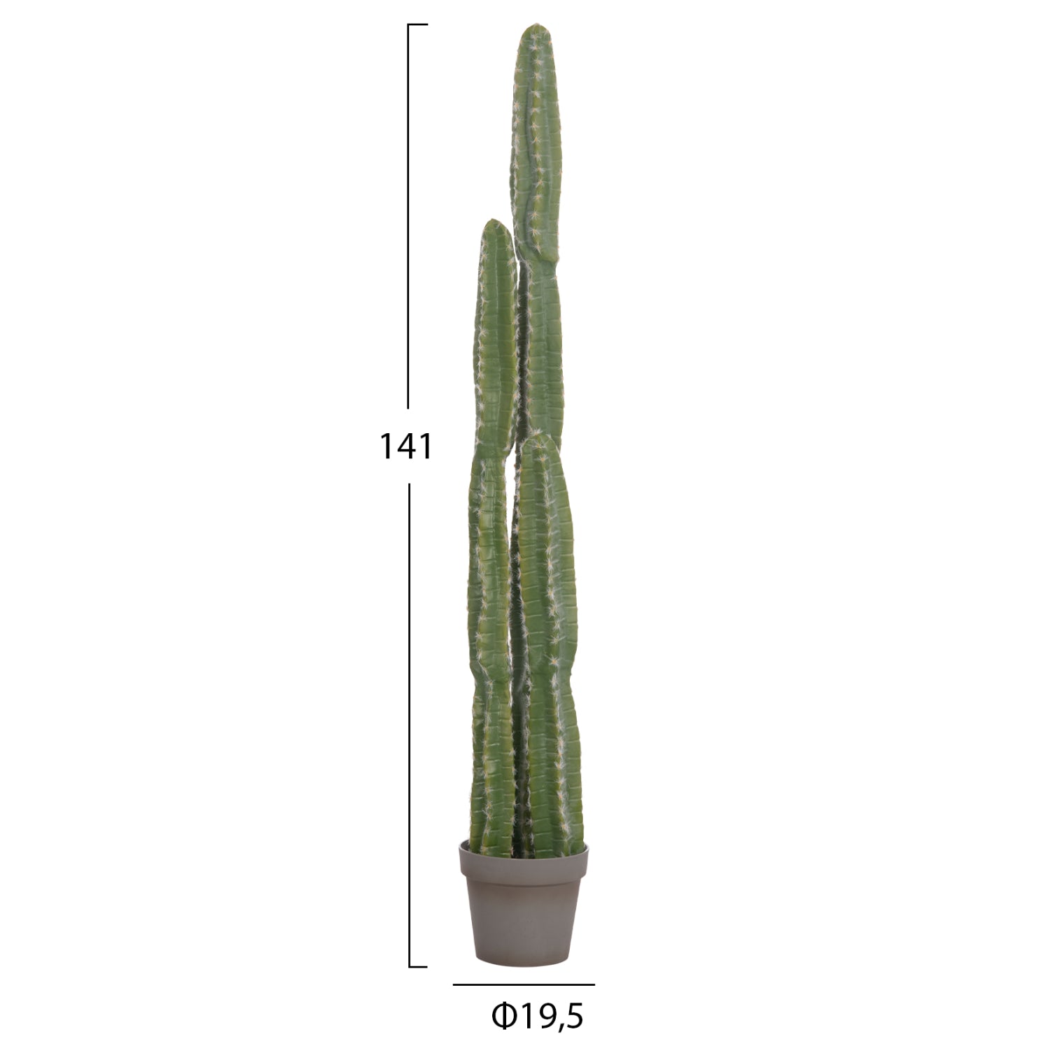 DECORATIVE SYNTHETIC PLANT IN POT HM4741 CACTUS Φ19.5x141Hcm.