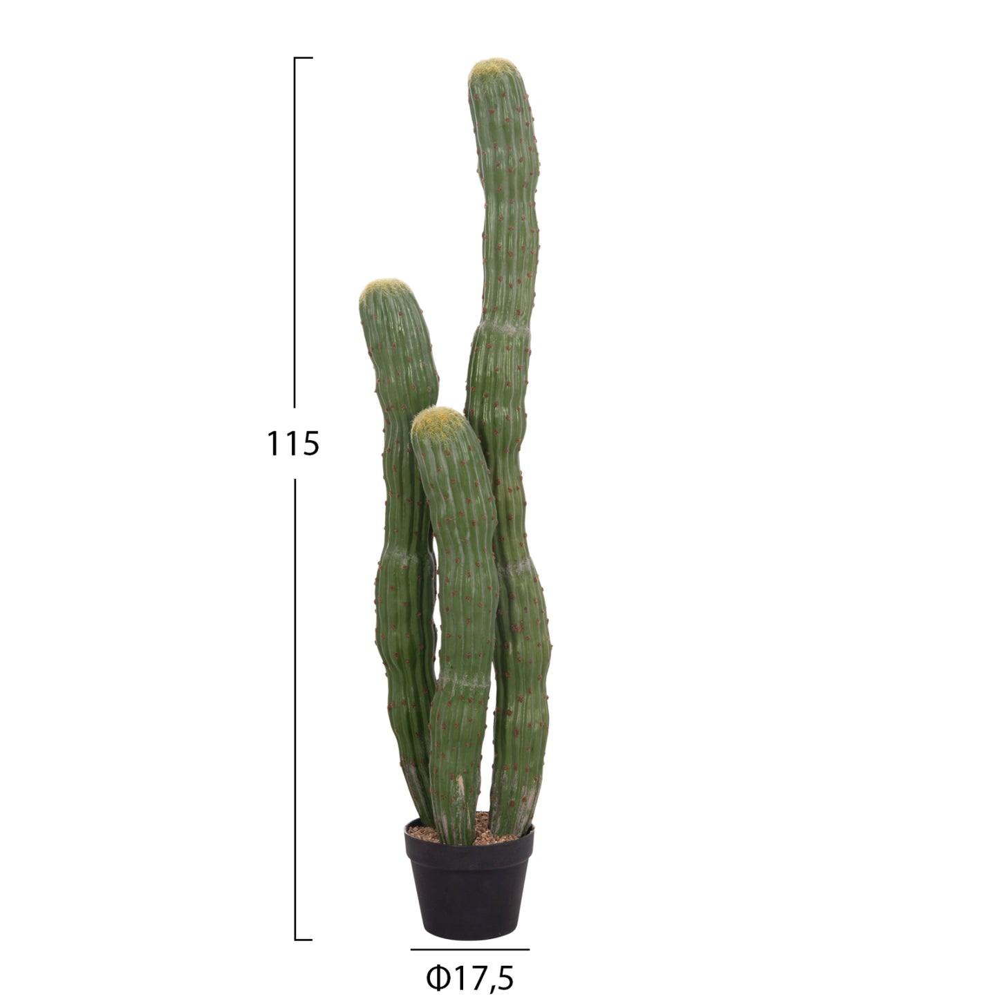 DECORATIVE SYNTHETIC PLANT IN POT HM4747 CACTUS Φ17.5x115Hcm.