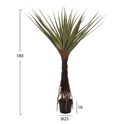 DECORATIVE SYNTHETIC PLANT IN POT HM7988 SISAL TREE Φ23x18-180Hcm.