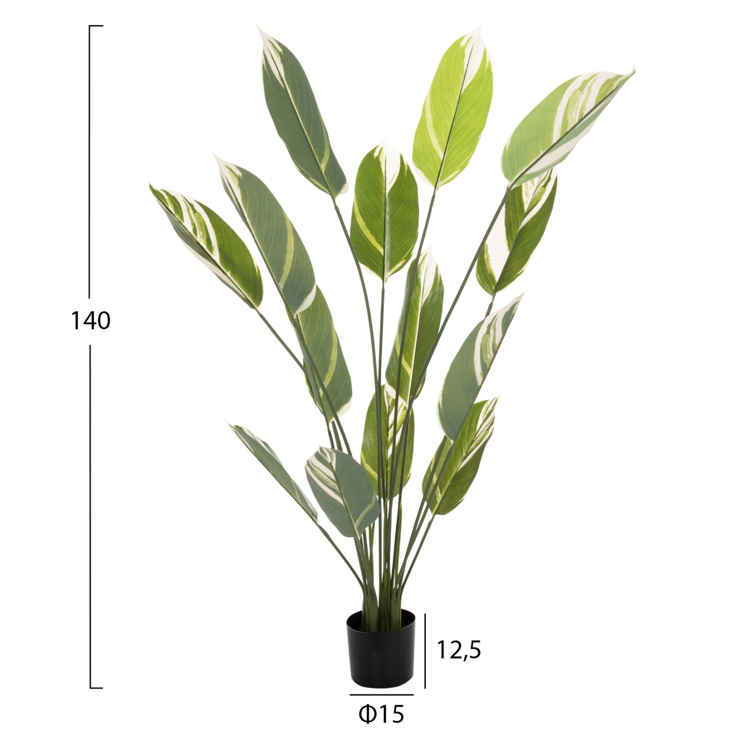 DECORATIVE SYNTHETIC PLANT IN POT HM7997 CALATHEA 140Hcm.