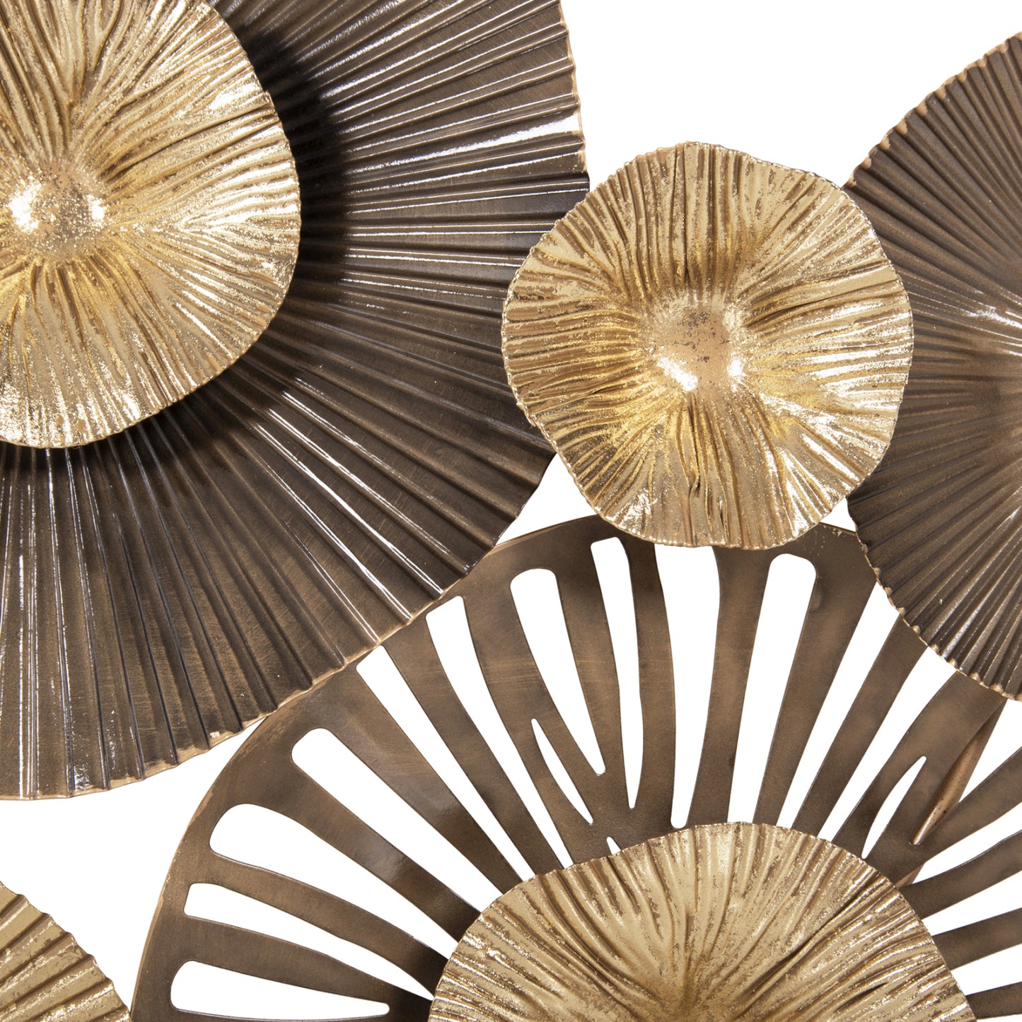 WALL DECOR HM4199 METAL IN EARTH TONES 83x48Hcm.