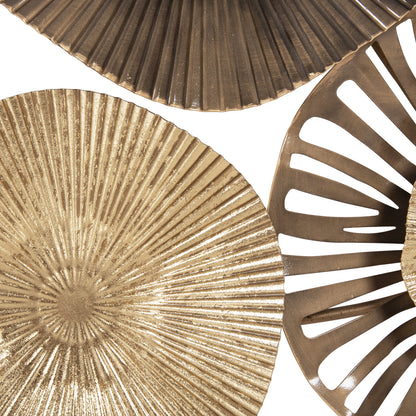 WALL DECOR HM4199 METAL IN EARTH TONES 83x48Hcm.