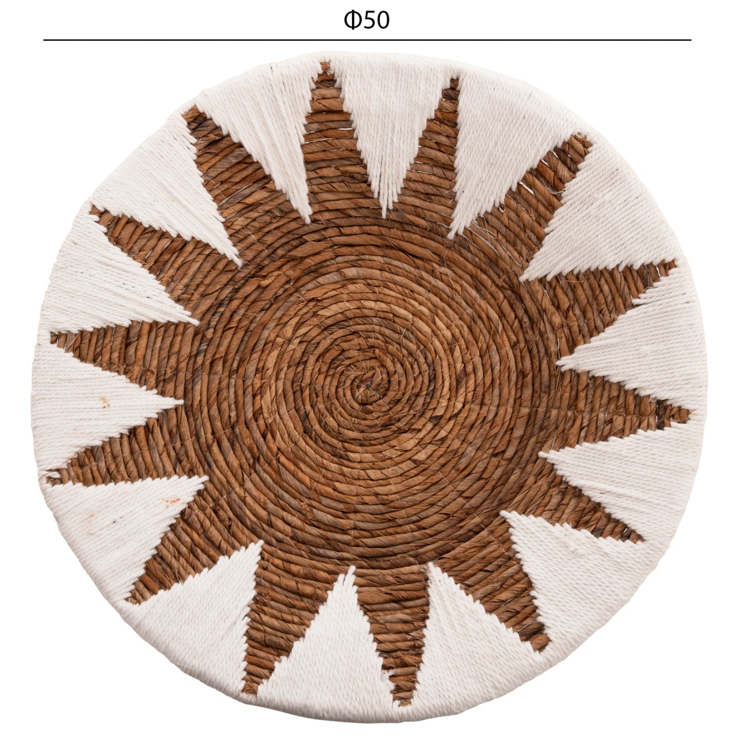 WALL DECOR 3PCS SET ROUND MADE OF RUSH HM9481