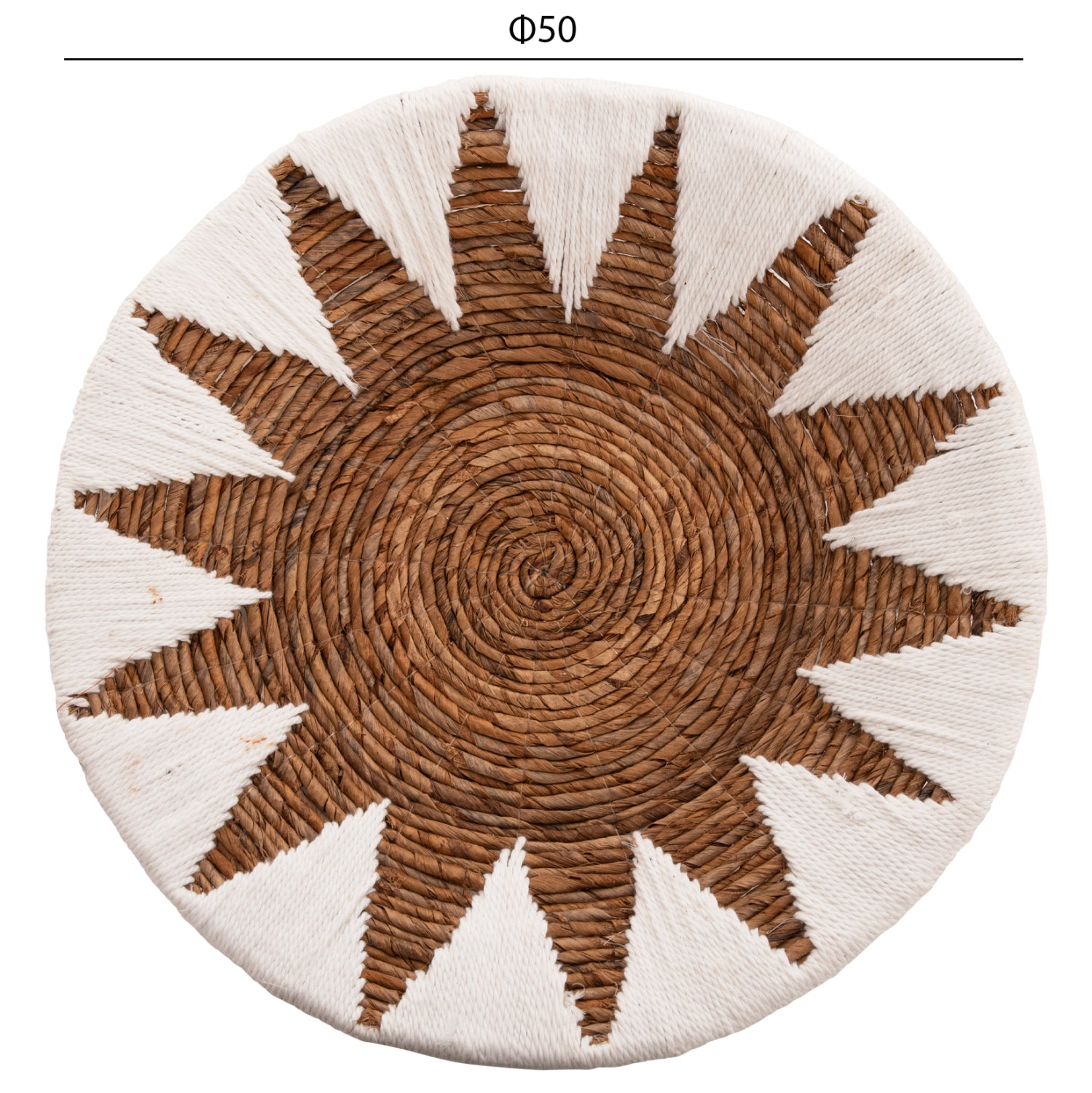 WALL DECOR 3PCS SET ROUND MADE OF RUSH HM9481