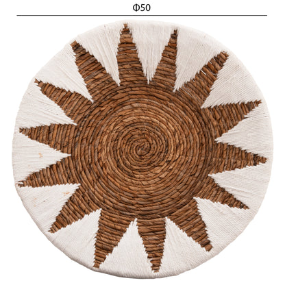WALL DECOR 3PCS SET ROUND MADE OF RUSH HM9481