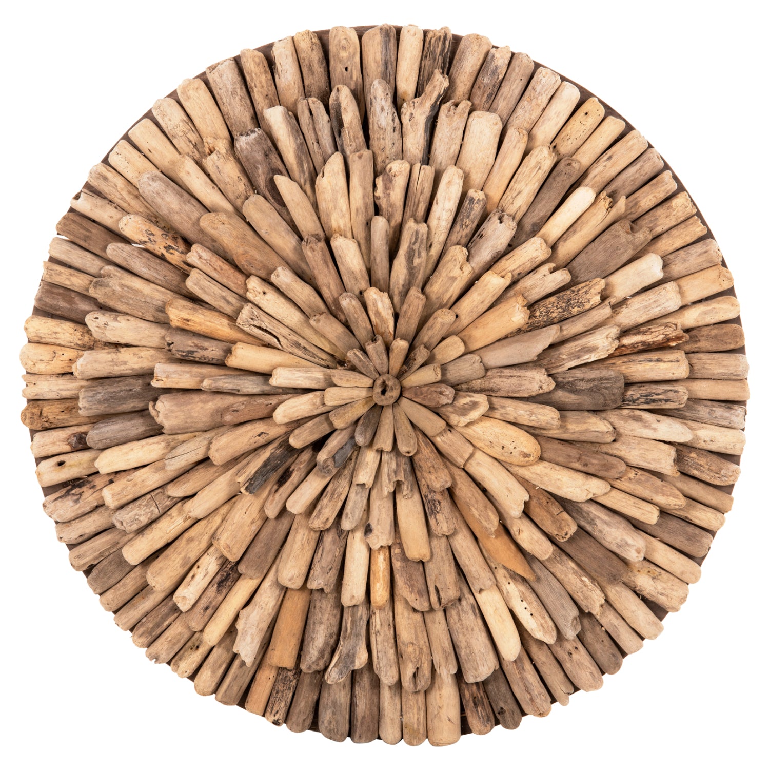 WALL DECORATION ROUND CHIIKI HM4298 DRIFTWOOD IN NATURAL Φ60 cm.
