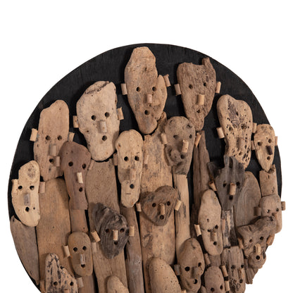 WALL DECORATION ROUND LICAS HM4441 DRIFTWOOD IN NATURAL Φ62cm.