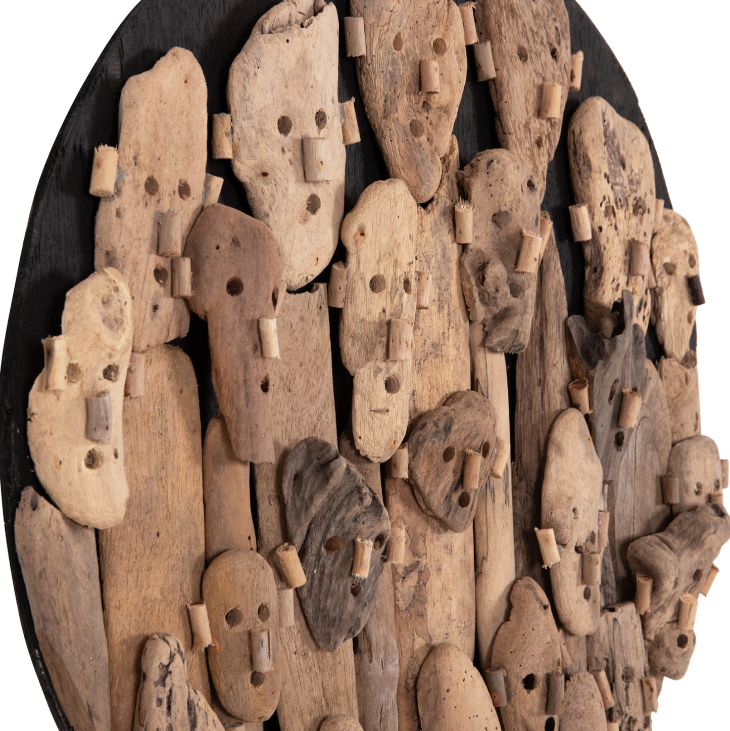 WALL DECORATION ROUND LICAS HM4441 DRIFTWOOD IN NATURAL Φ62cm.
