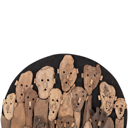 WALL DECORATION ROUND LICAS HM4441 DRIFTWOOD IN NATURAL Φ62cm.