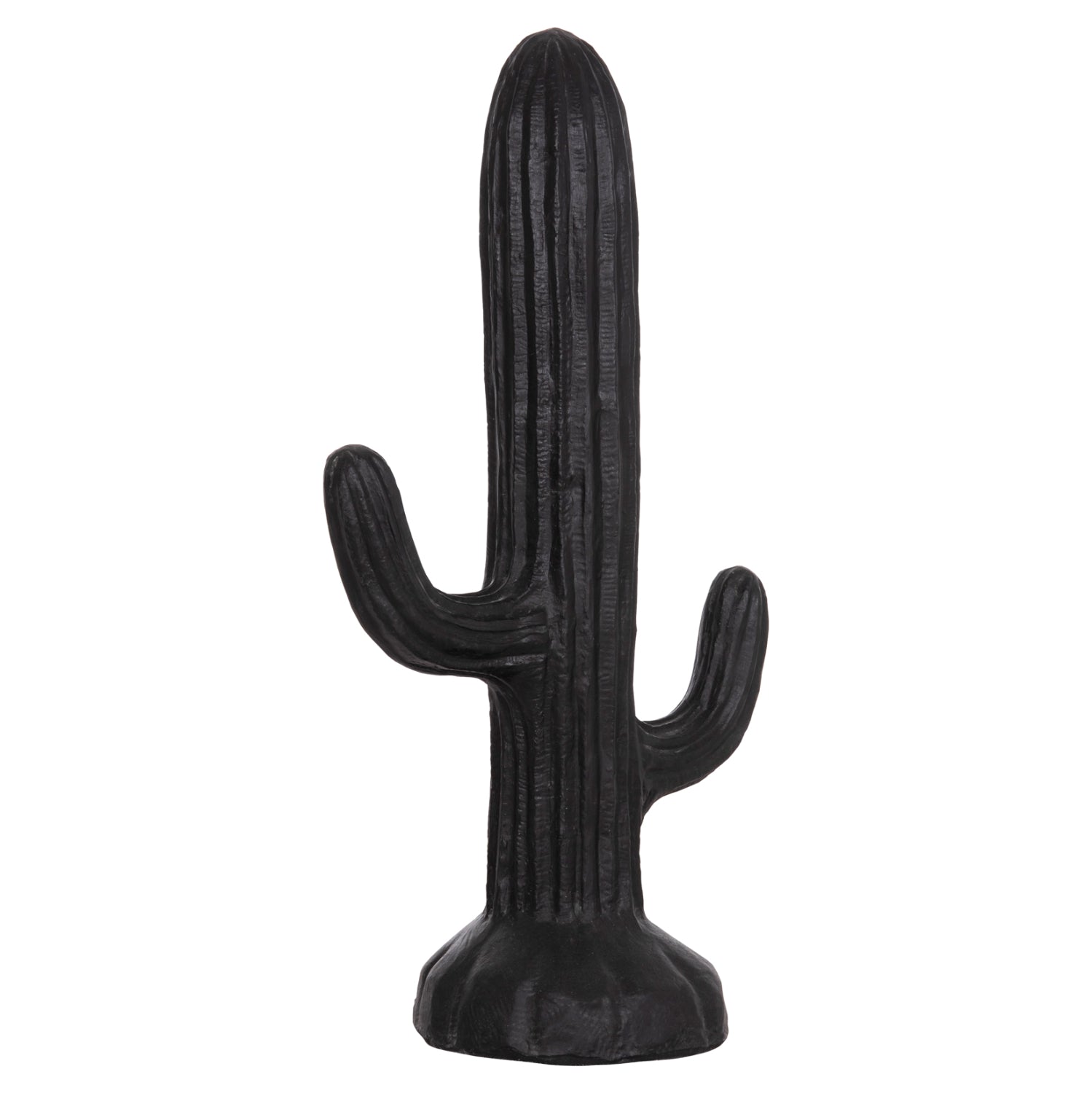 DECORATIVE FLOOR STANDING CACTUS HM4386.01M PLASTER IN BLACK 54x34x103Hcm.