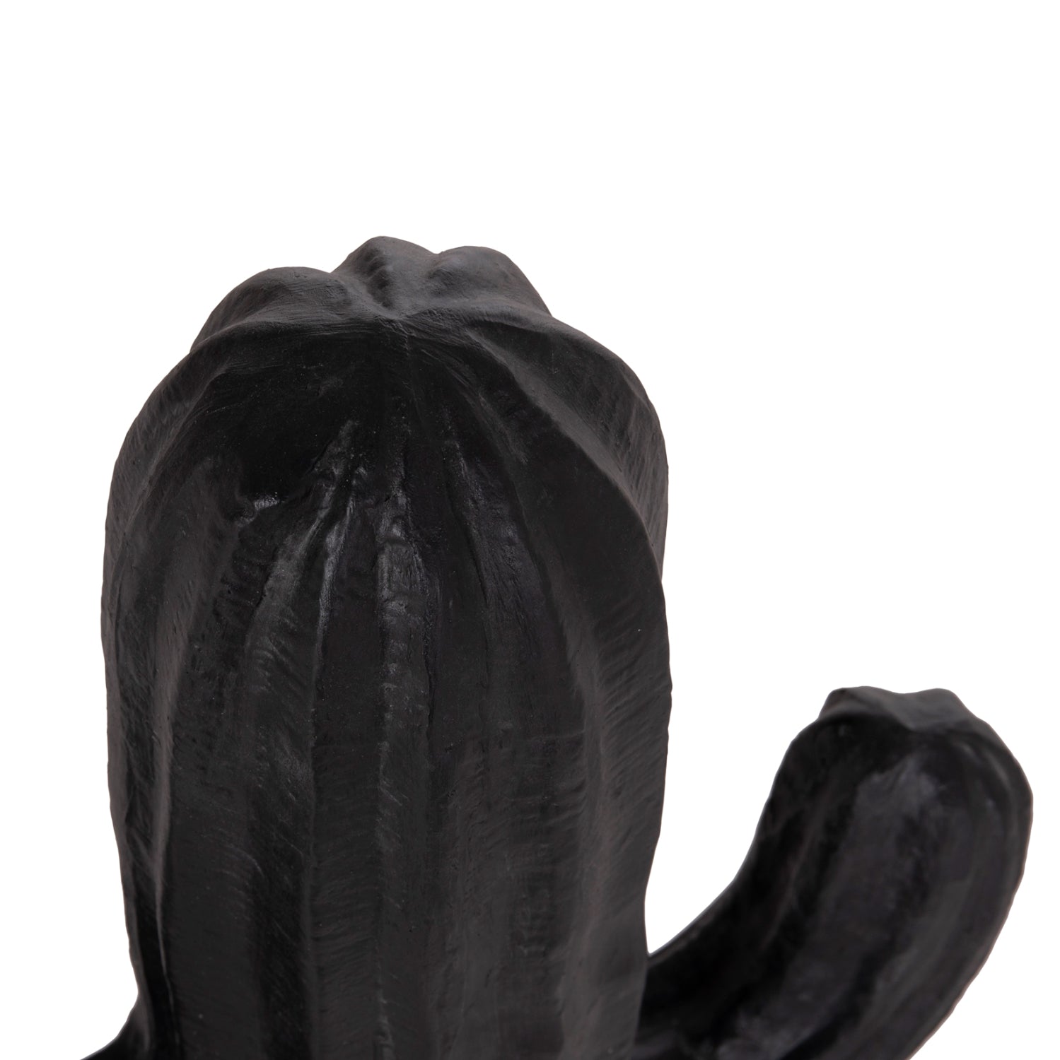 DECORATIVE FLOOR STANDING CACTUS HM4386.01S PLASTER IN BLACK 42x30x74Hcm.
