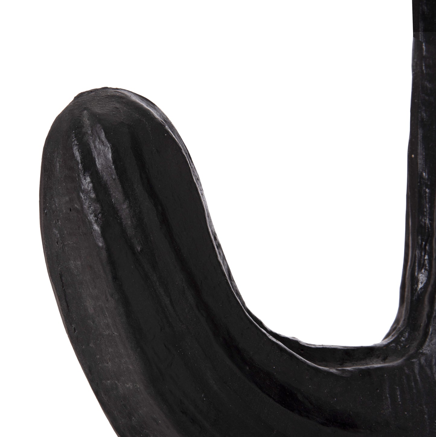 DECORATIVE FLOOR STANDING CACTUS HM4386.01S PLASTER IN BLACK 42x30x74Hcm.
