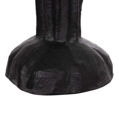 DECORATIVE FLOOR STANDING CACTUS HM4386.01S PLASTER IN BLACK 42x30x74Hcm.