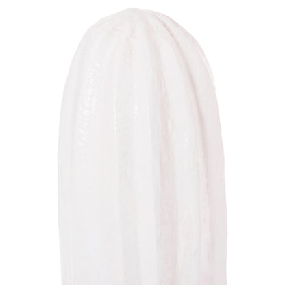 DECORATIVE FLOOR STANDING CACTUS HM4386.02S PLASTER IN WHITE 42x30x74Hcm.