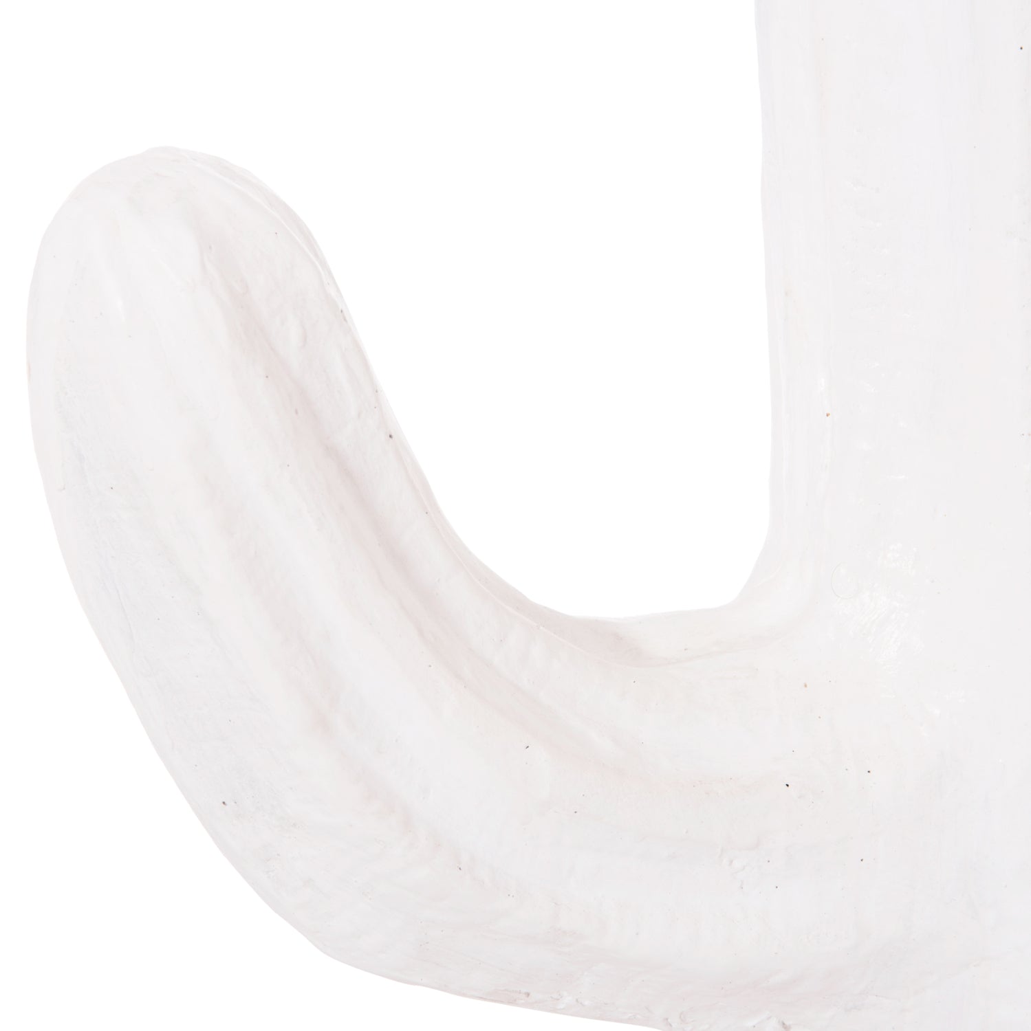DECORATIVE FLOOR STANDING CACTUS HM4386.02S PLASTER IN WHITE 42x30x74Hcm.