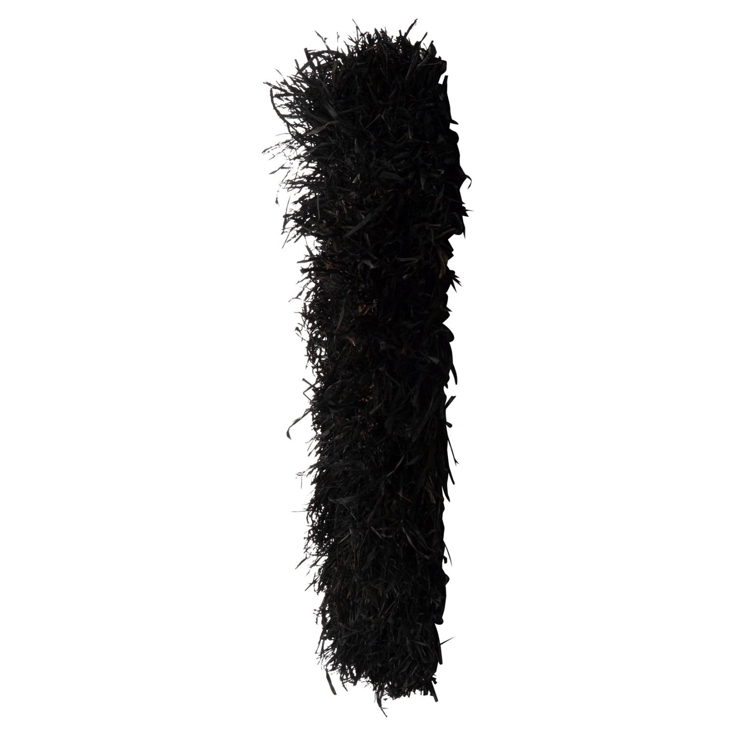 DECORATIVE ROUND WALL MIRROR BRENNO HM4713 BANANA FIBERS IN BLACK Φ80cm.