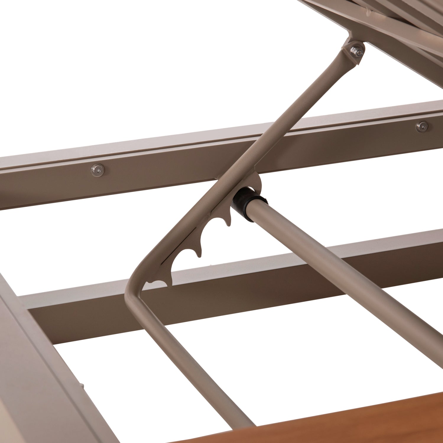 DOUBLE LOUNGE SUNBEDS WITH SUNSHADES GALLANT HM6097.04 ALUMINUM IN CAPPUCCINO 2x2x2m