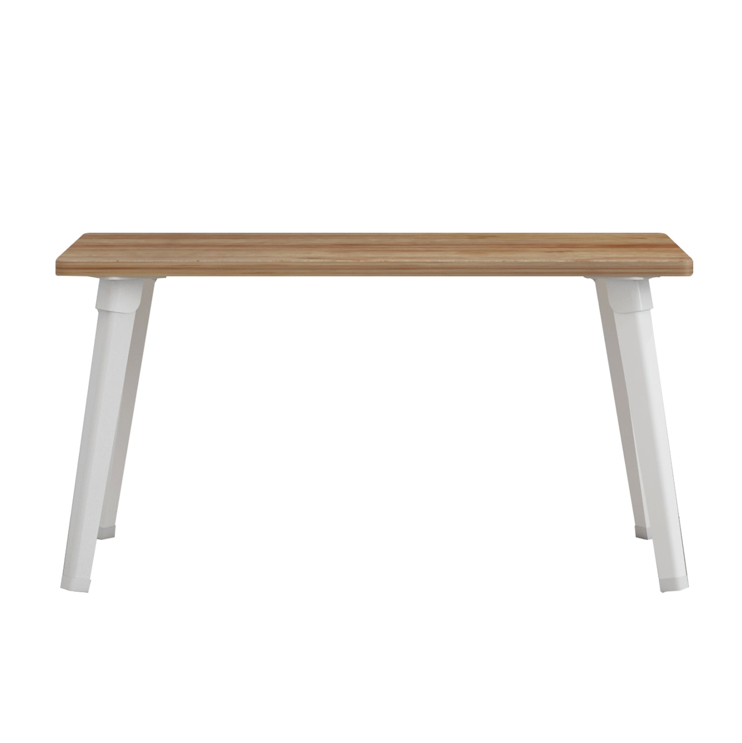 SIDE TABLE/BED TRAY BRITTA HM8965.12 FOLDABLE WHITE METAL LEGS-MELAMINE IN NATURAL 60x34x29Hcm.
