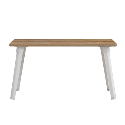 SIDE TABLE/BED TRAY BRITTA HM8965.12 FOLDABLE WHITE METAL LEGS-MELAMINE IN NATURAL 60x34x29Hcm.