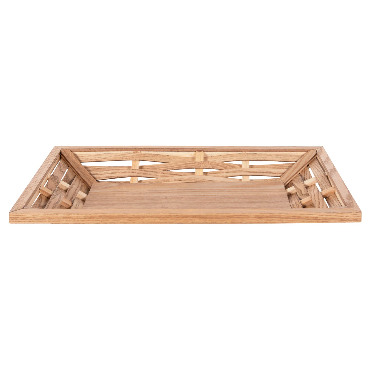 SERVING TRAY RECTANGULAR HM4228 FIR WOOD & MDF 51x32x5,5Hcm.