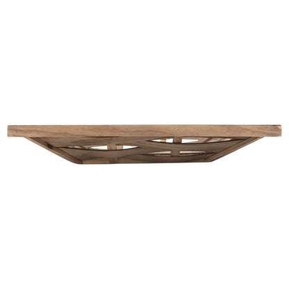 SERVING TRAY SQUARE HM4229 FIR WOOD & MDF 36x36x6Hcm.