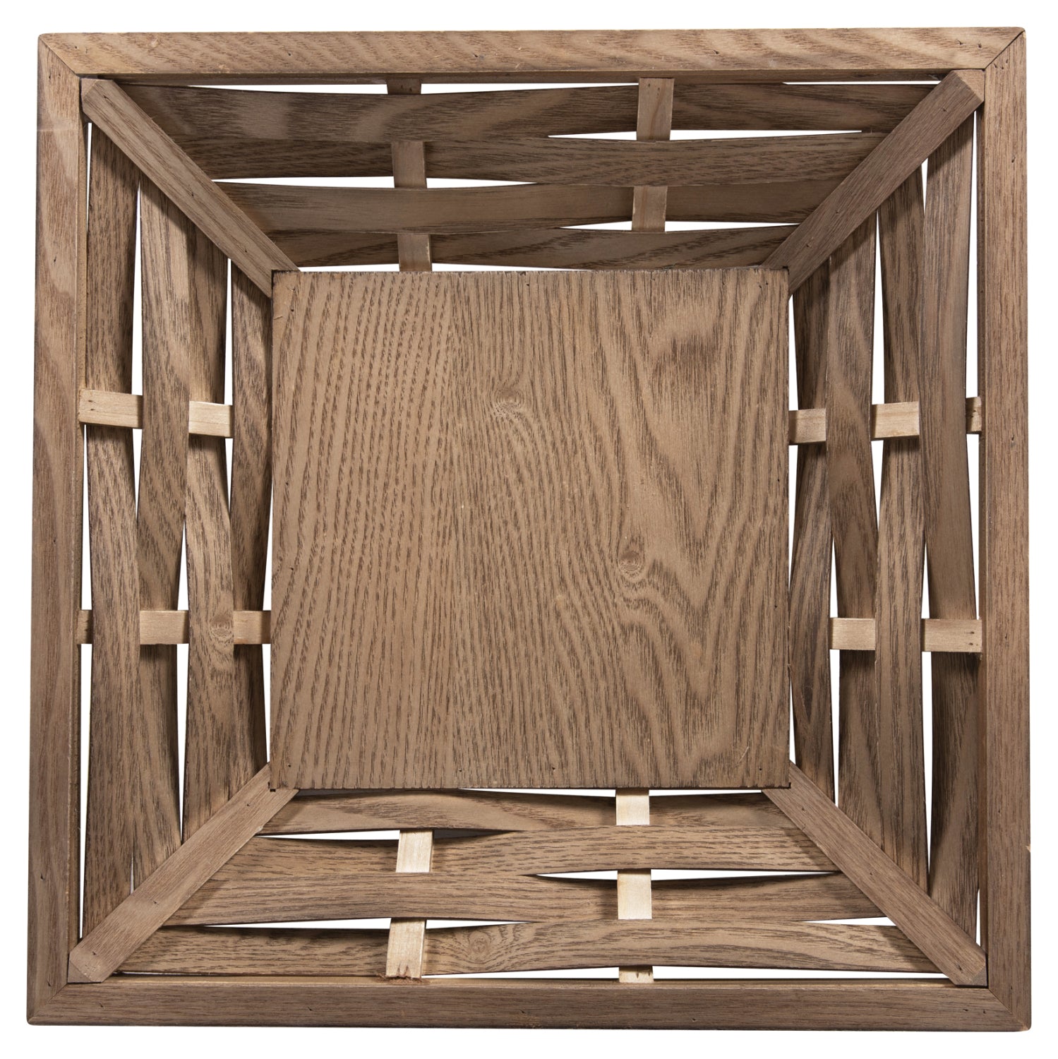 SERVING TRAY SQUARE HM4229 FIR WOOD & MDF 36x36x6Hcm.