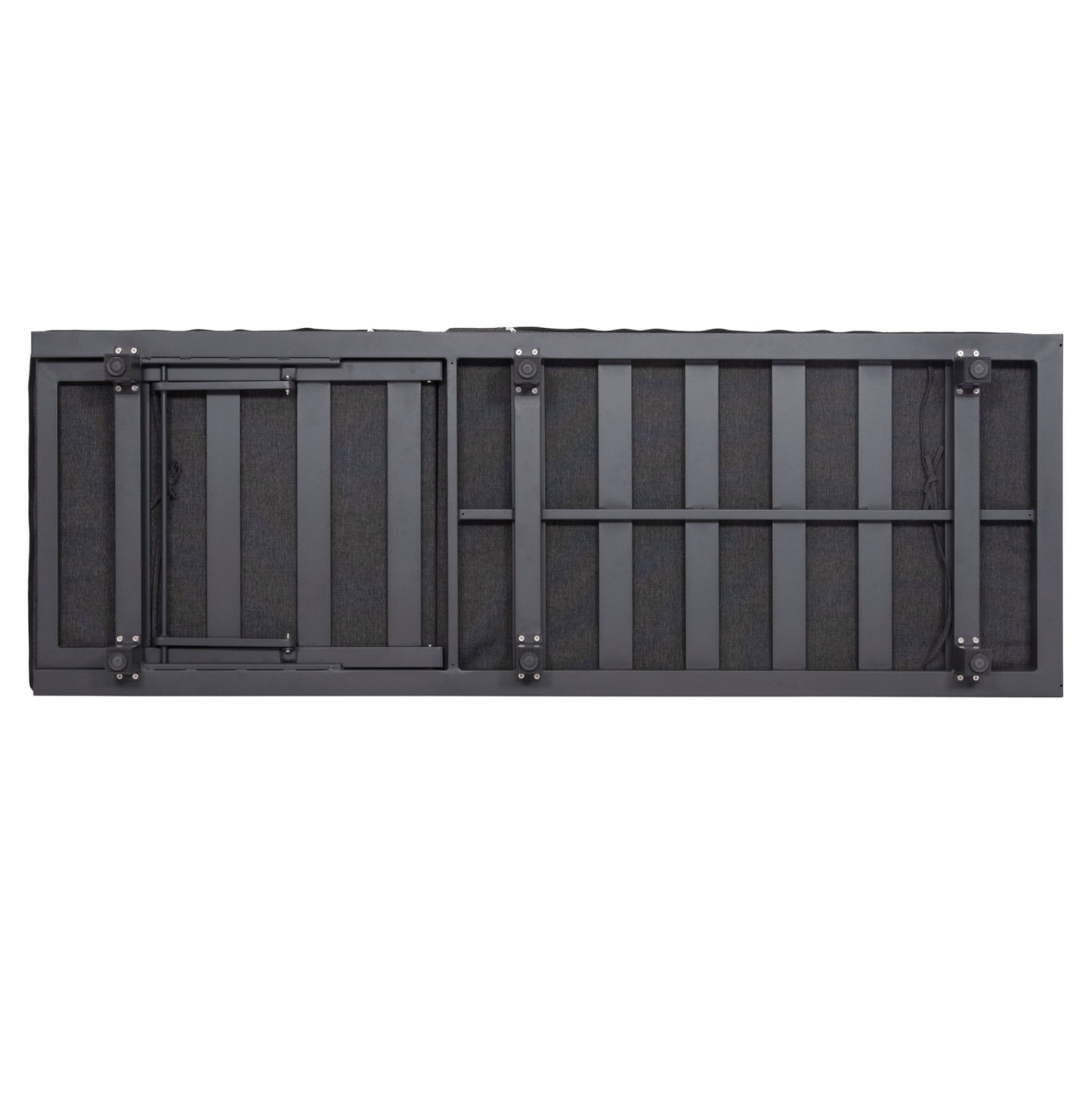 PROFESSIONAL SUNLOUNGER JESSIE HM10714.03 DARK GREY ALUMINUM & CUSHION 200x71x79Hcm.