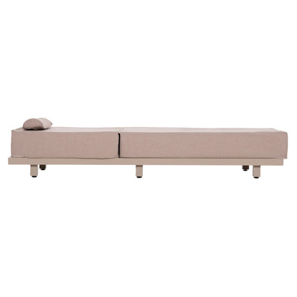 PROFESSIONAL SUNLOUNGER JESSIE HM10714.04 CAPPUCCINO ALUMINUM-BEIGE CUSHION 200x71x79Hcm.