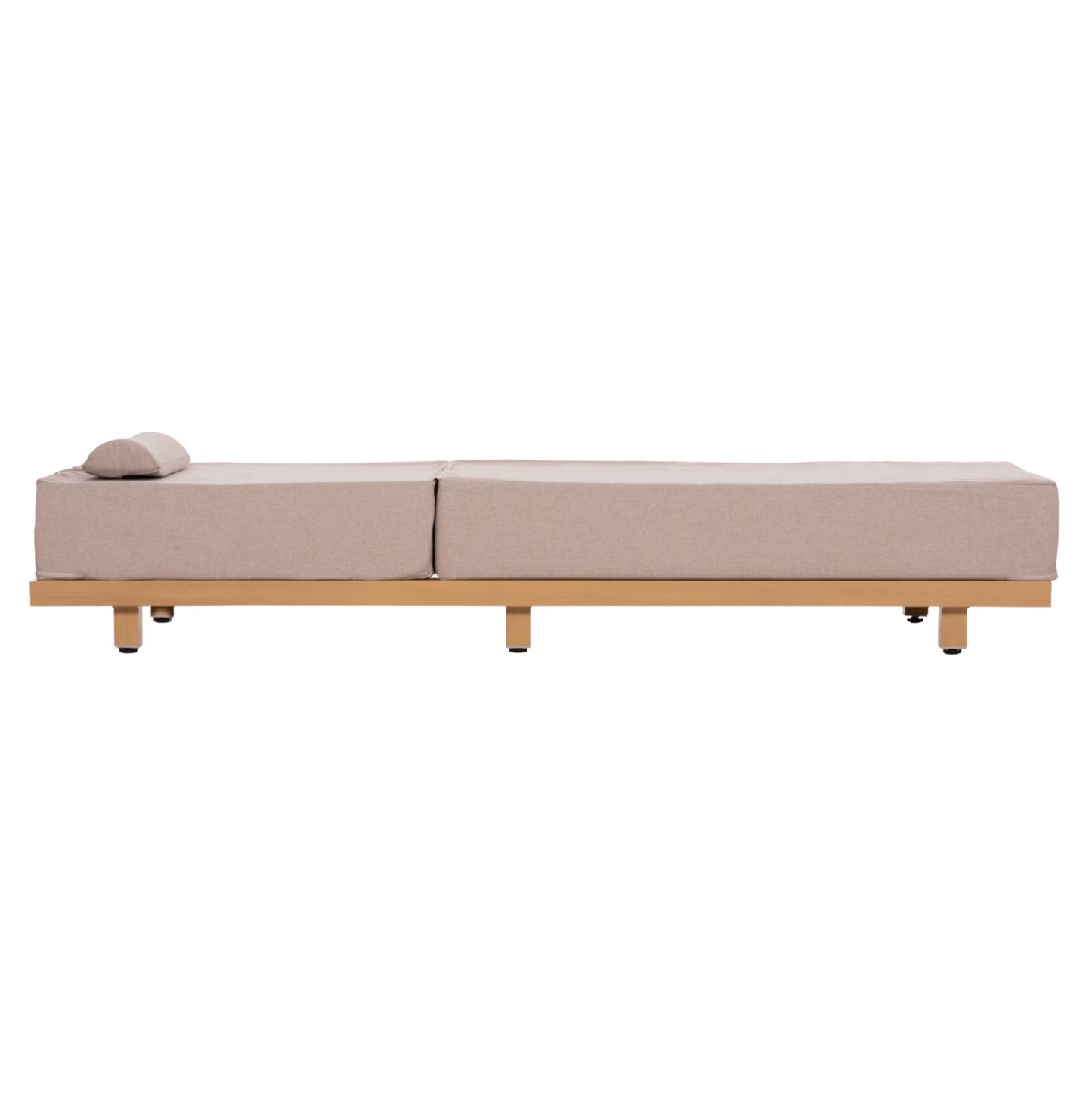 PROFESSIONAL SUNLOUNGER JESSIE HM10714.05 HEAT TRANSFER ALUMINUM-BEIGE CUSHION 200x71x79Hcm