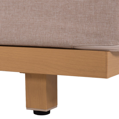 PROFESSIONAL SUNLOUNGER JESSIE HM10714.05 HEAT TRANSFER ALUMINUM-BEIGE CUSHION 200x71x79Hcm